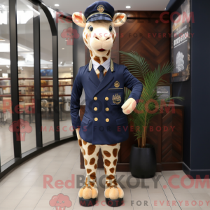 Mascot character of a Navy...