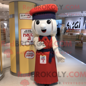 Mascottefiguur van een...