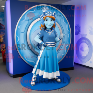 Mascot character of a Blue...