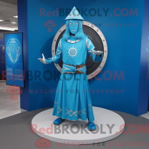 Mascot character of a Blue...