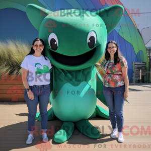Mascot character of a Green...