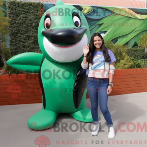 Mascot character of a Green...