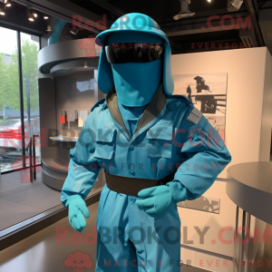 Postava maskota Teal Gi Joe...