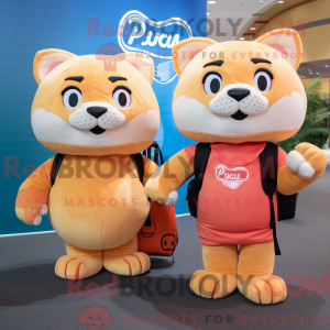 Mascot character of a Peach...
