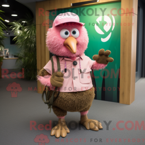 Mascot character of a Pink...