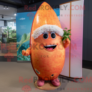 Mascot character of a Peach...