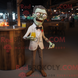 Postava maskota Tan Zombie...