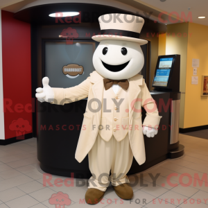 Maskot karakter av en krem...
