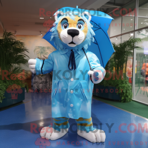 Mascot character of a Blue...