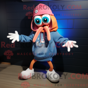 Mascot character of a Squid...