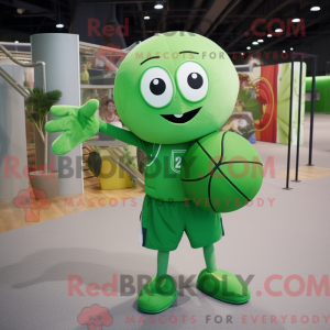 Mascot character of a Green...