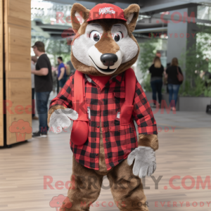 Mascot character of a Red...