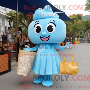 Postava maskota Sky Blue...