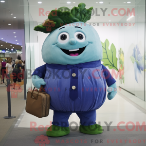 Mascot character of a Blue...