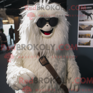 Mascot character of a White...