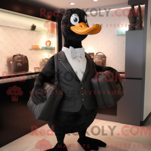 Mascot character of a Black...