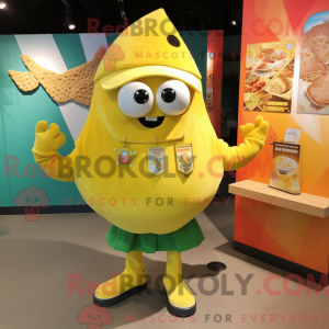Mascot character of a Lemon...