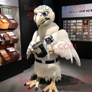 Mascot character of a White...