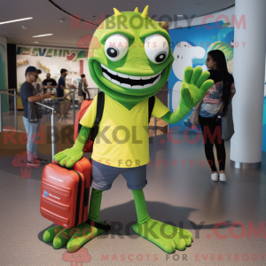 Postava maskota Lime Green...