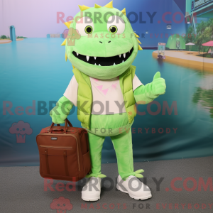 Postava maskota Lime Green...