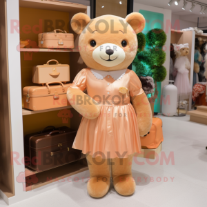 Postava maskota Peach Teddy...