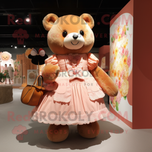 Postava maskota Peach Teddy...