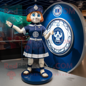 Navy Celtic Shield maskot...