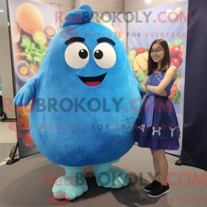 Mascot character of a Blue...