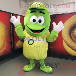 Postava maskota Lime Green...