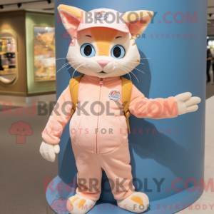 Mascot character of a Peach...