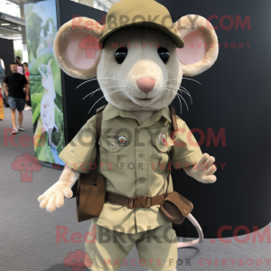 Postava maskota Tan Mouse...