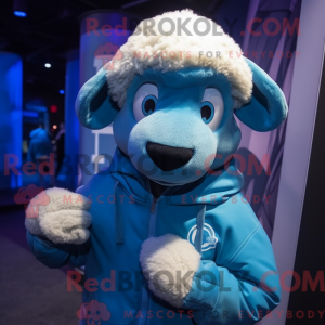 Mascot character of a Blue...