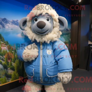 Mascot character of a Blue...