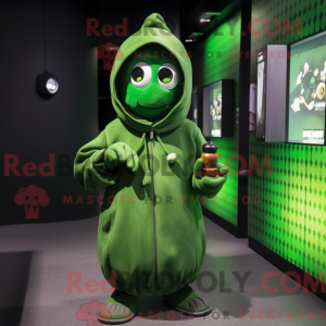 Mascot character of a Green...