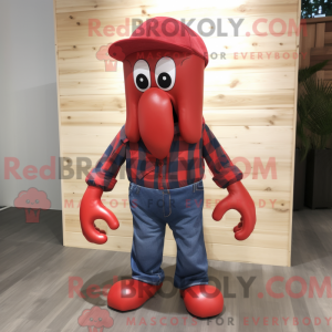 Postava maskota červené...