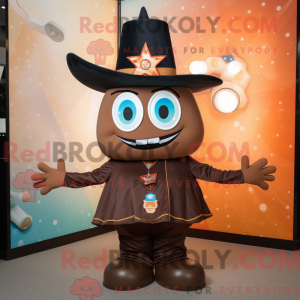 Mascot character of a Brown...