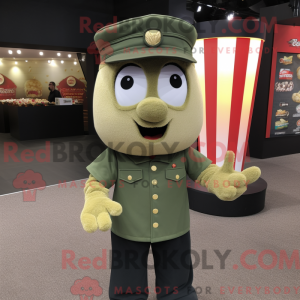 Mascot character of a Olive...