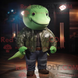 Mascot character of a Green...