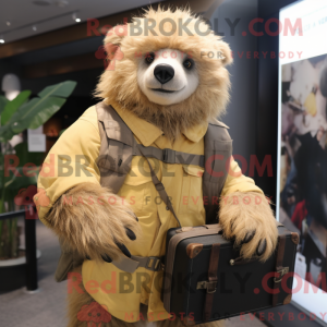 Maskottchen eines goldenen...