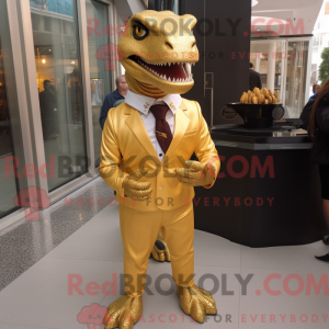Maskottchen eines goldenen...