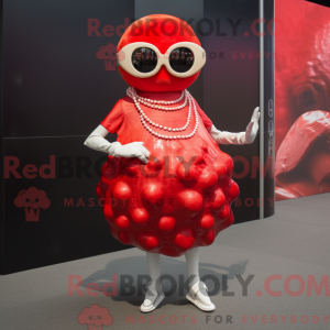 Mascot character of a Red...