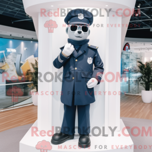 Mascot character of a Navy...