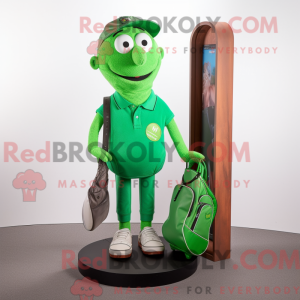 Mascot character of a Green...