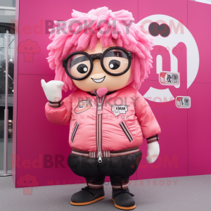 Roze Ramen mascotte kostuum...