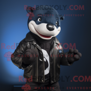 Mascot character of a Navy...