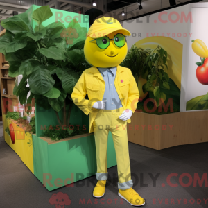 Mascot character of a Lemon...