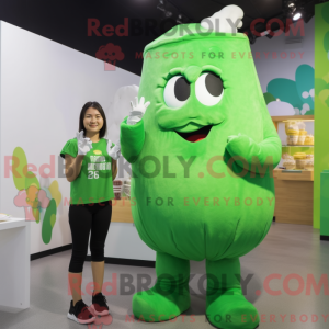 Mascot character of a Green...
