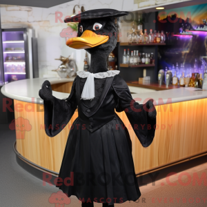 Mascot character of a Black...