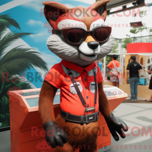 Mascot character of a Red...