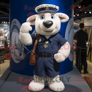 Mascot character of a Navy...